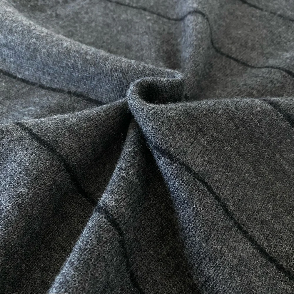 Vintage Ports 100% Wool Striped Vest - Picture 4 of 7